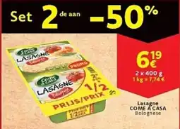 Cora Lasagne COME A CASA Bolognese aanbieding