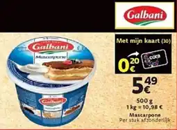 Cora Mascarpone Galbani aanbieding