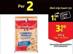 Cora Geraspte emmentaler ENTREMONT aanbieding