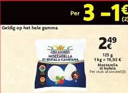 Cora Mozzarella di bufala aanbieding