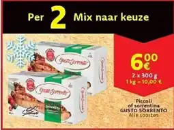 Cora Piccoli of sorrentina GUSTO SORRENTO aanbieding