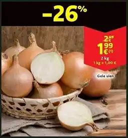 Cora Gele uien aanbieding