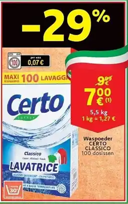 Cora Waspoeder CERTO CLASSICO aanbieding