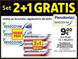 Cora Tandpasta PARODONTAX of SENSODYNE aanbieding
