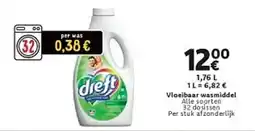 Cora Dreft vloeibaar wasmiddel aanbieding