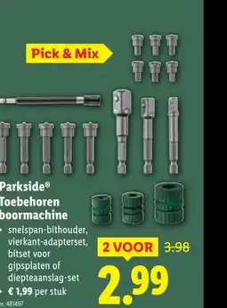 Lidl ParksideⓇ Toebehoren boormachine aanbieding