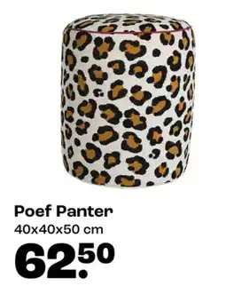 Kwantum Poef Panter aanbieding