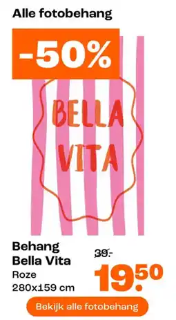 Kwantum Behang Bella Vita Roze aanbieding