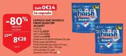 Auchan Capsule lave vaisselle finish quantum aanbieding