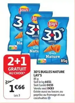 Auchan 3D's bugles nature lay's aanbieding