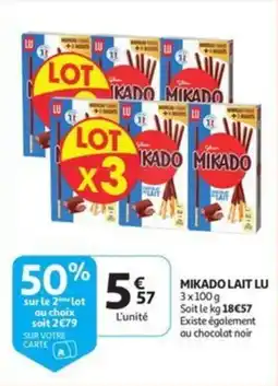 Auchan Mikado lait lu aanbieding