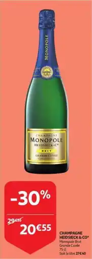 Auchan Champagne heidsieck & CO aanbieding