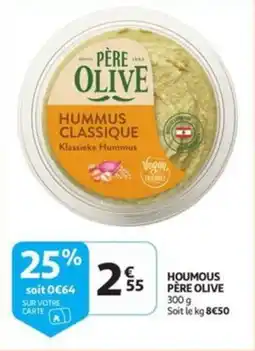 Auchan Houmous père olive aanbieding