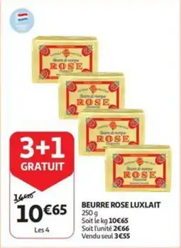 Auchan Beurre rose luxlait aanbieding