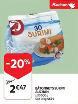Auchan Batonnets surimi auchan aanbieding