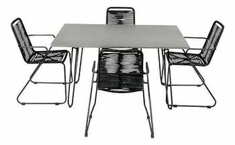 Dreamland Ocean tuinset Ibiza 4 stoelen zwart aanbieding