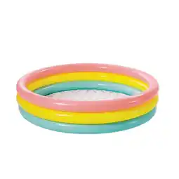 Decathlon Ø 147 x 33 cm Intex kinderzwembad Sunset Glow Medium aanbieding