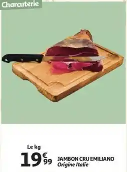 Auchan Jambon cru emiliano Origine Italie aanbieding