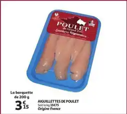 Auchan Aiguillettes de poulet aanbieding