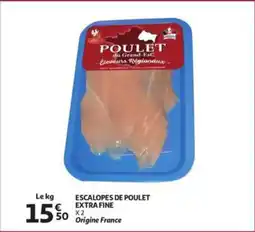 Auchan Escalopes de poulet extra fine aanbieding