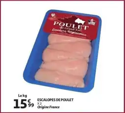 Auchan Escalopes de poulet aanbieding