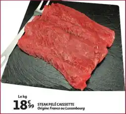 Auchan Steak pelé caissette aanbieding