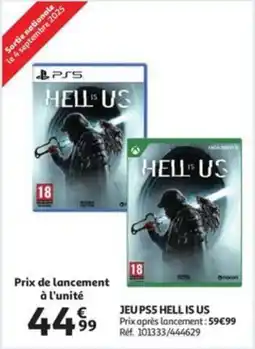 Auchan Jeu PS5 hell is us aanbieding