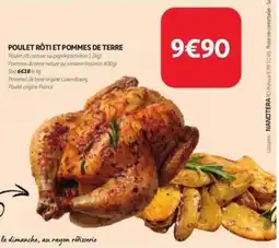 Auchan Poulet rôti et pommes de terre aanbieding