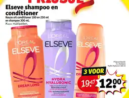 Kruidvat Elseve shampoo en conditioner aanbieding
