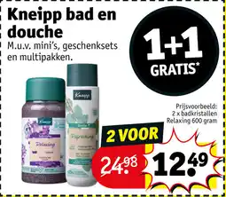Kruidvat Kneipp bad en douche aanbieding