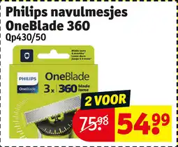 Kruidvat Philips navulmesjes OneBlade 360 aanbieding