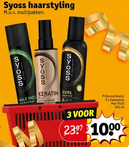 Kruidvat Syoss haarstyling aanbieding