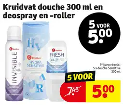 Kruidvat Kruidvat douche en deospray en roller aanbieding