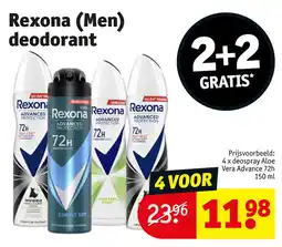 Kruidvat Rexona Men Deodorant aanbieding