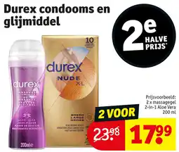 Kruidvat Durex condooms en glijmiddel aanbieding