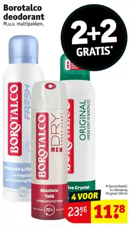 Kruidvat Borotalco deodorant aanbieding