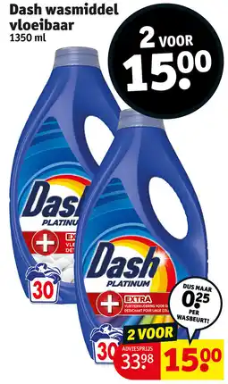 Kruidvat Dash wasmiddel vloeibaar aanbieding