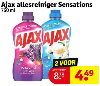 Kruidvat Ajax allesreiniger Sensations aanbieding
