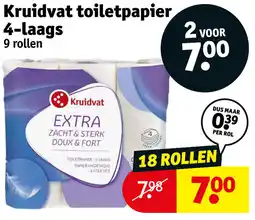 Kruidvat Kruidvat toiletpapier 4-laags aanbieding