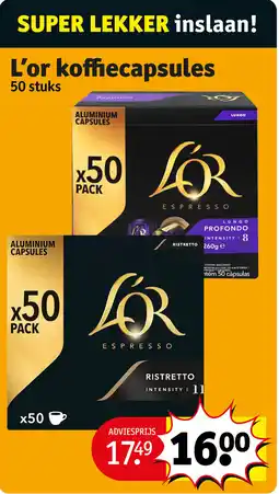 Kruidvat L'or Koffiecapsules aanbieding