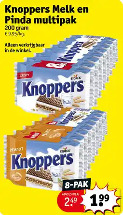 Kruidvat Knoppers Melk en Pinda multipak aanbieding