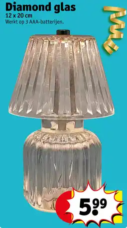 Kruidvat Diamond glas aanbieding