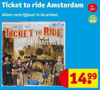 Kruidvat Ticket to ride Amsterdam aanbieding