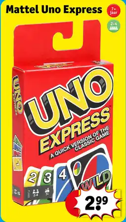 Kruidvat Mattel Uno Express aanbieding