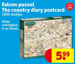 Kruidvat Falcon puzzel The country diary postcard aanbieding