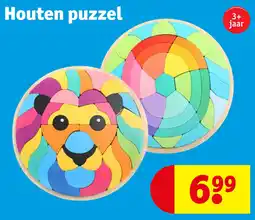 Kruidvat Houten puzzel aanbieding