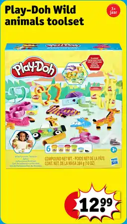Kruidvat Play-Doh Wild animals toolset aanbieding
