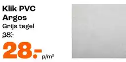 Kwantum Klik PVC Argos aanbieding