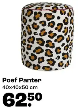 Kwantum Poef Panter aanbieding
