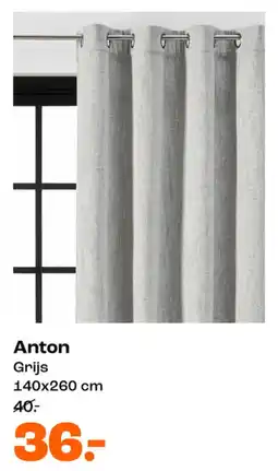 Kwantum Anton Grijs 140x260 cm aanbieding
